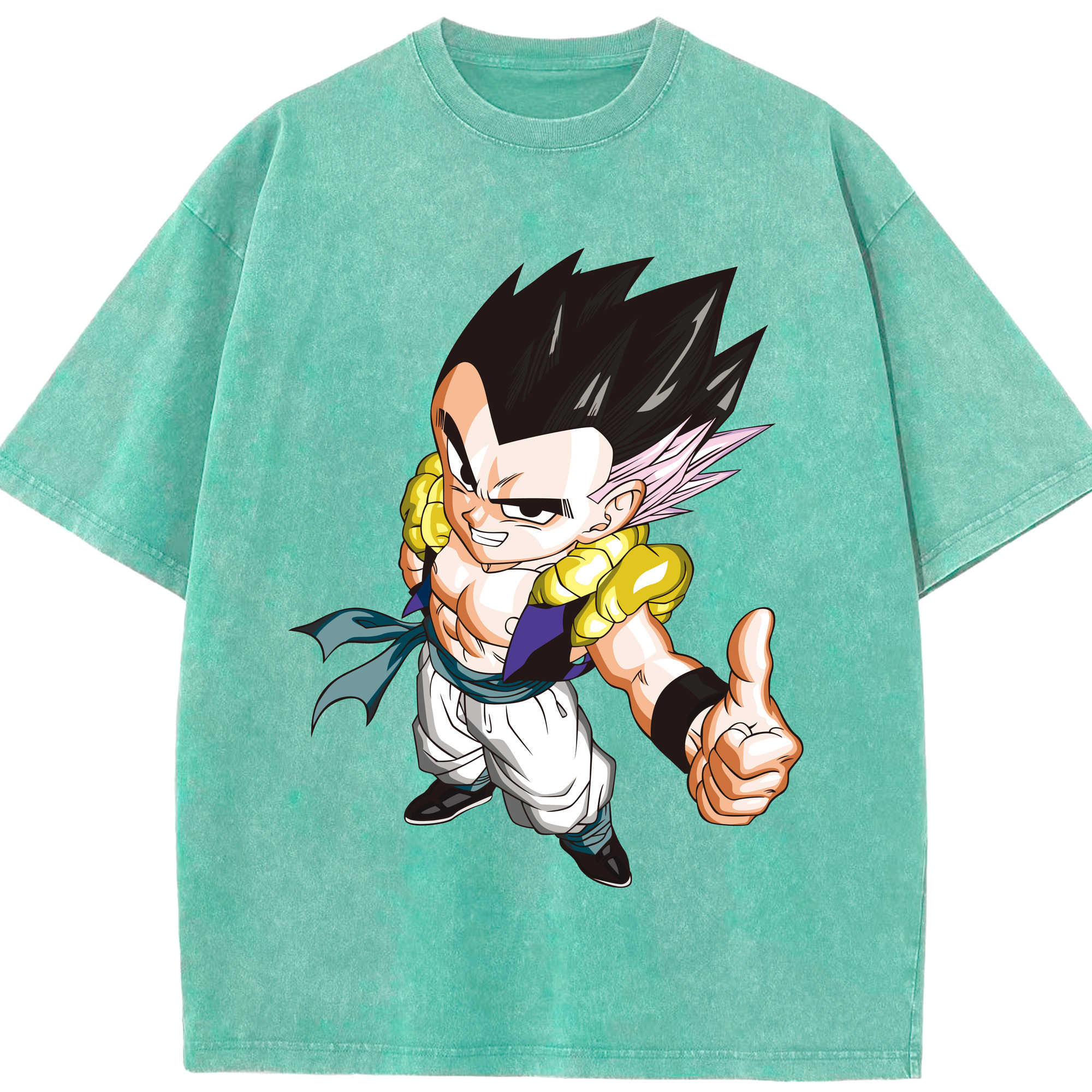 （画像用） ドラゴンボール ベジータ四世（Bejīta Yonsei）DRAGON BALL Vegeta IV 綿100% ヴィンテージ風 半袖Tシャツ（フロントプリント）